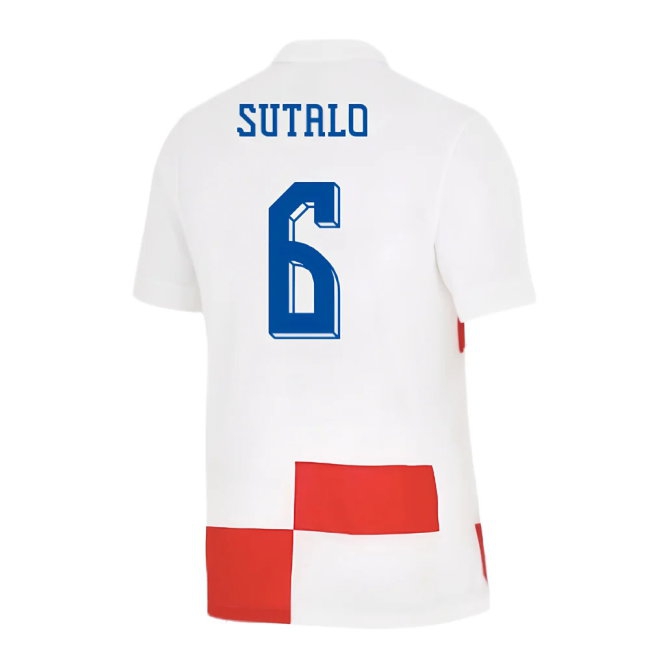 2024-2025 Croatia Home Shirt (Sutalo 6) — Shop Online