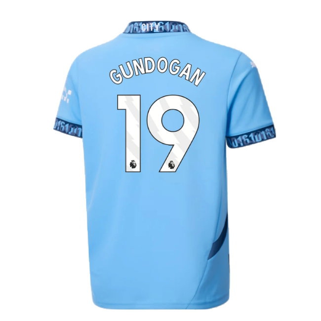 2024-2025 Man City Home Shirt (Kids) (Gundogan 19) — Shop Online