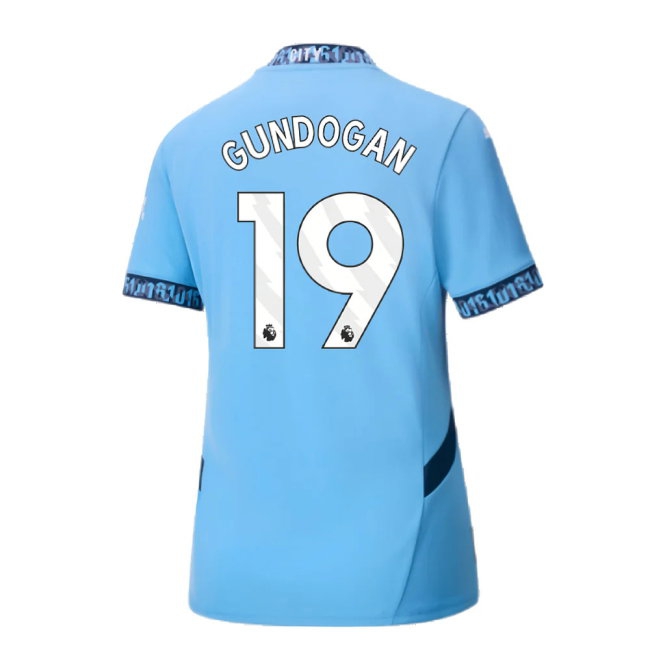 2024-2025 Man City Home Shirt (Womens) (Gundogan 19) — Buy Online