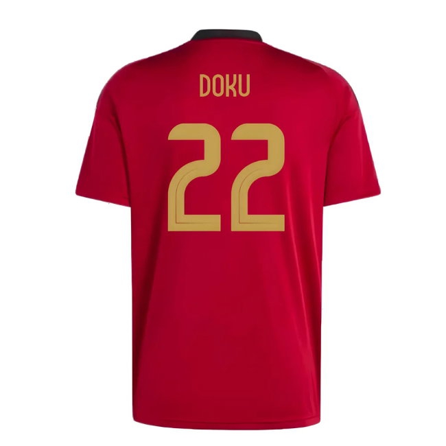 2024-2025 Belgium Home Fan Shirt (Doku 22) — Buy Now