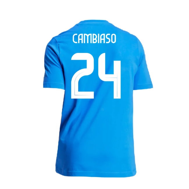 2024-2025 Italy DNA Graphic Tee (Blue) (CAMBIASO 24) — Buy Now