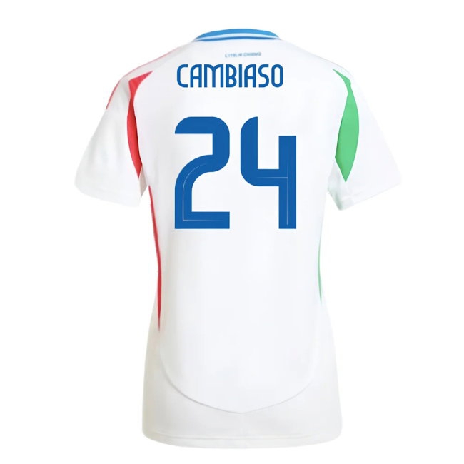 2024-2025 Italy Away Shirt (Ladies) (CAMBIASO 24) — Shop Now