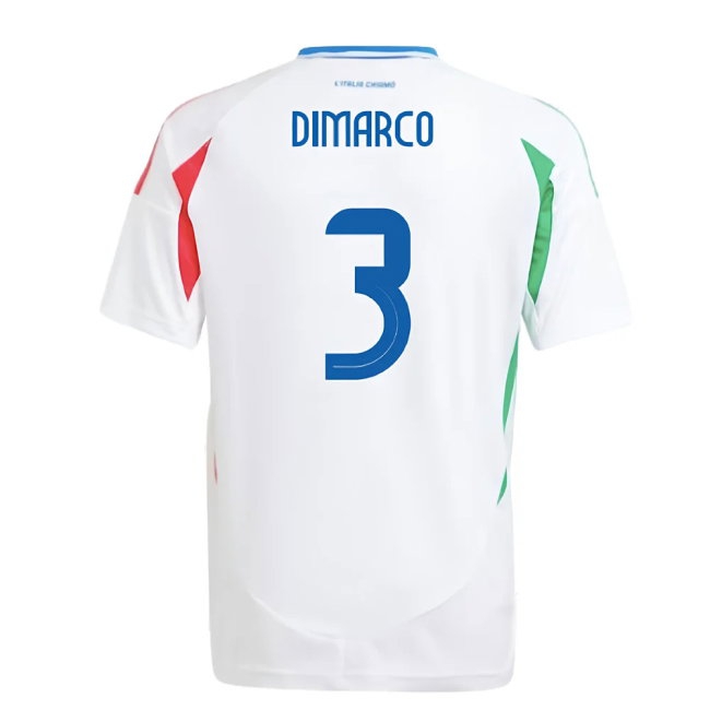 2024-2025 Italy Away Shirt (Kids) (DIMARCO 3) — Buy Online