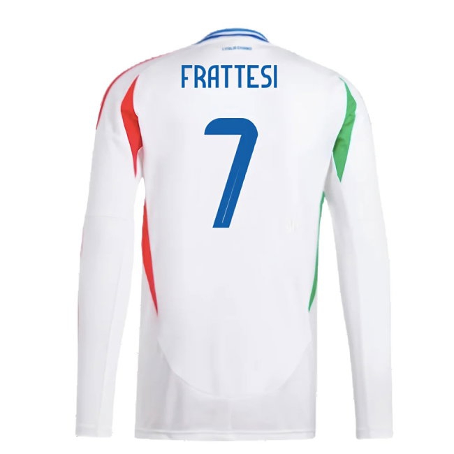 2024-2025 Italy Long Sleeve Away Shirt (FRATTESI 7) — Shop Now