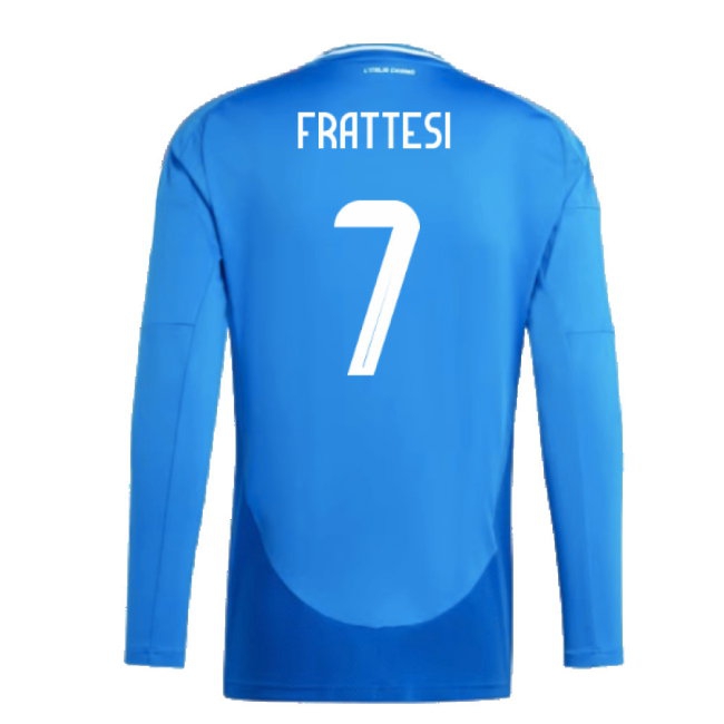2024-2025 Italy Long Sleeve Home Shirt (FRATTESI 7) — Shop Online