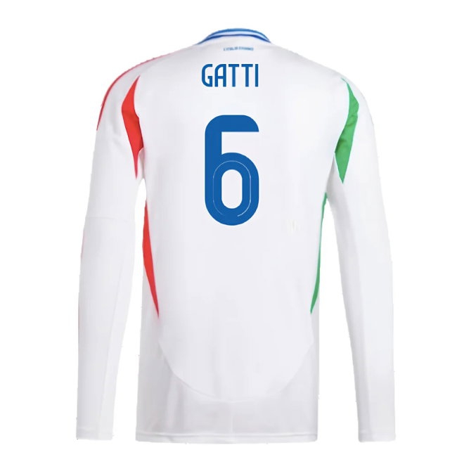 2024-2025 Italy Long Sleeve Away Shirt (GATTI 6) — Shop Now