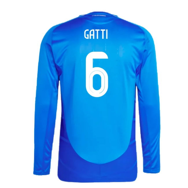 2024-2025 Italy Player Version Long Sleeve Home Shirt (GATTI 6) — Shop Online