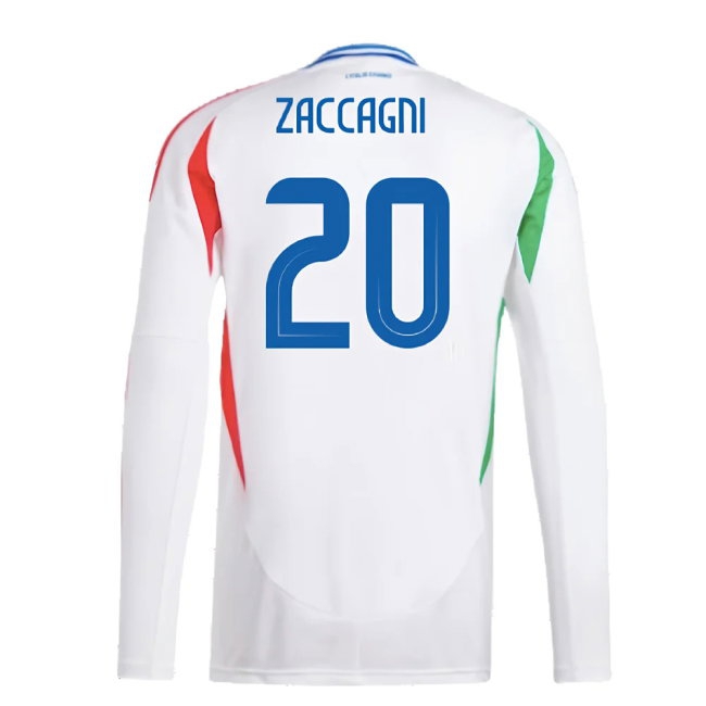 2024-2025 Italy Long Sleeve Away Shirt (ZACCAGNI 20) — Shop Online