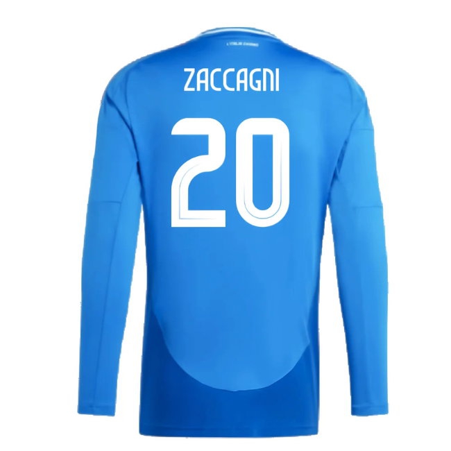 2024-2025 Italy Long Sleeve Home Shirt (ZACCAGNI 20) — Shop Online
