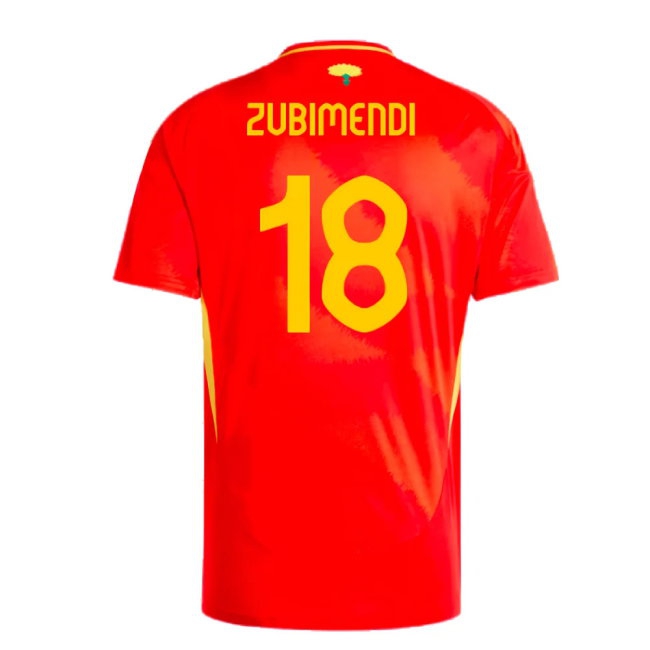 2024-2025 Spain Home Shirt (Zubimendi 18) — Shop Now