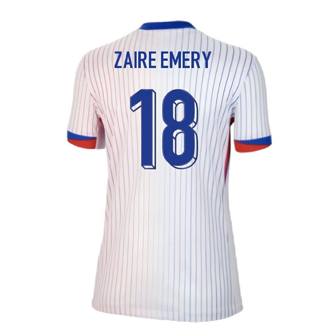 2024-2025 France Away Shirt (Womens) (Zaire Emery 18) — Shop Online