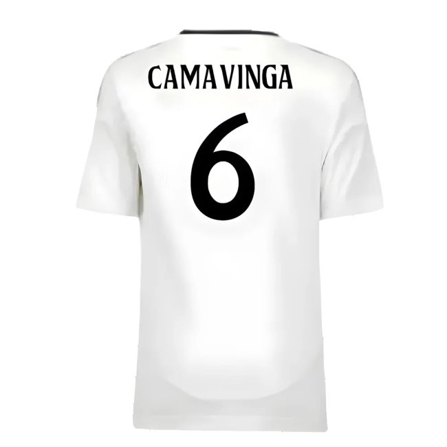2024-2025 Real Madrid Home Youth Kit (Camavinga 6) — Shop Online