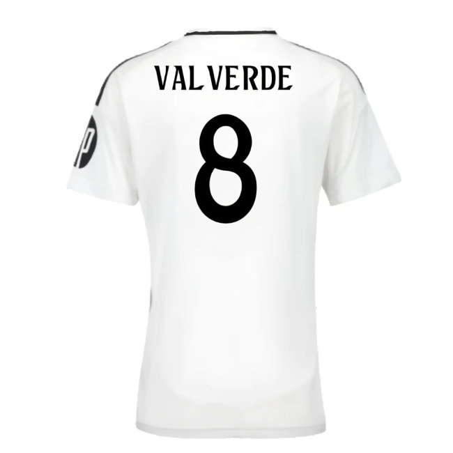 2024-2025 Real Madrid Home Shirt (Womens) (Valverde 8) — Shop Online