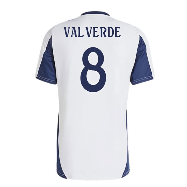 2024-2025 Real Madrid Training Shirt (White) (Valverde 8) — Buy Online