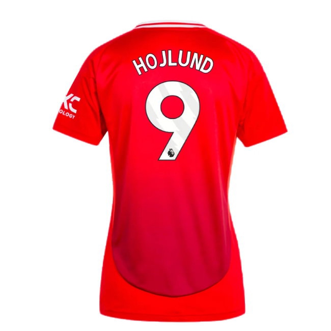 2024-2025 Man Utd Home Shirt (Womens) (Hojlund 9) — Buy Now