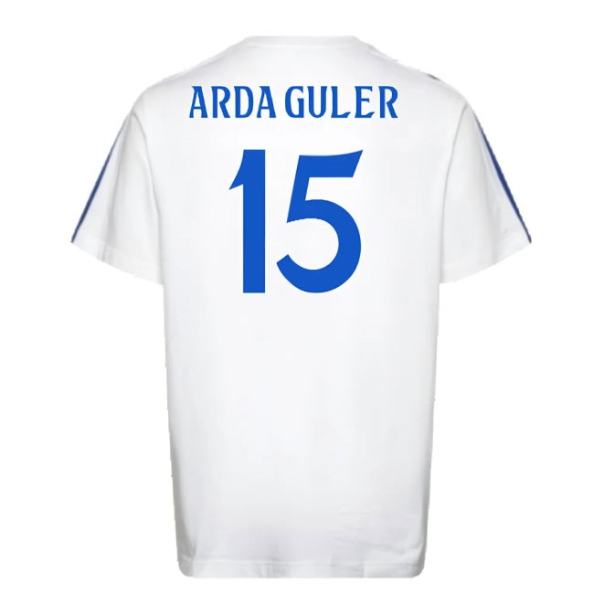 2024-2025 Real Madrid DNA Tee (White) (Arda Guler 15) — Buy Online