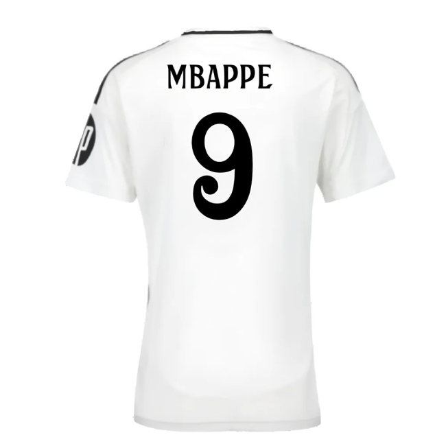 2024-2025 Real Madrid Home Shirt (Womens) (Mbappe 9) — Buy Now