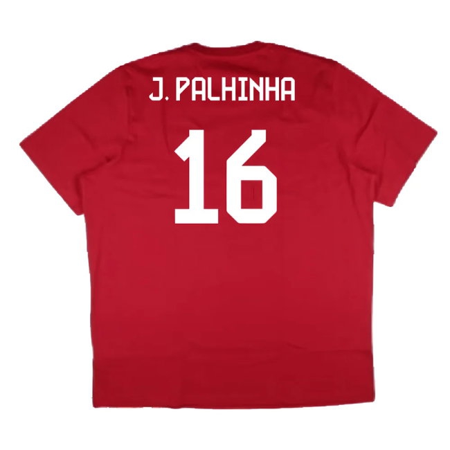 2024-2025 Bayern Munich DNA Graphic Tee (Red) (J. Palhinha 16) — Shop Now