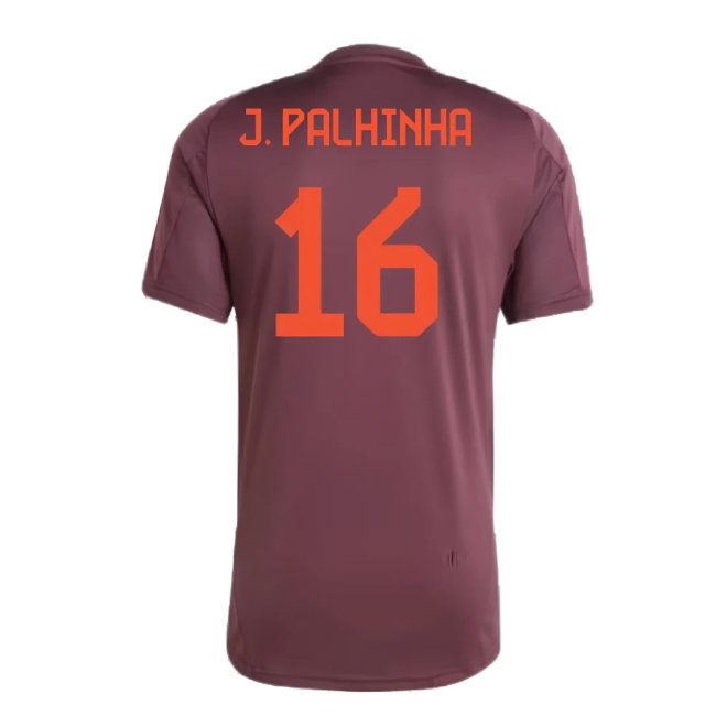 2024-2025 Bayern Munich Training Shirt (Shadow Maroon) (J. Palhinha 16) — Shop Now