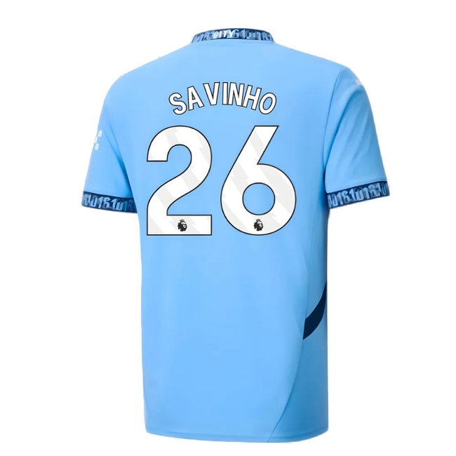 2024-2025 Man City Home Shirt (Savinho 26) — Shop Now