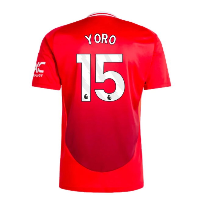 2024-2025 Man Utd Home Shirt (Yoro 15) — Shop Now
