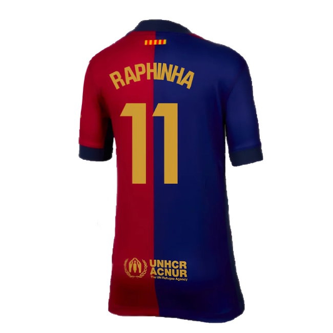 2024-2025 Barcelona Home Shirt (Kids) (Raphinha 11) — Shop Now
