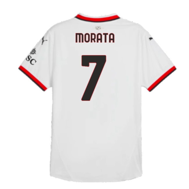 2024-2025 AC Milan Away Player Version Shirt (Morata 7) — Buy Online