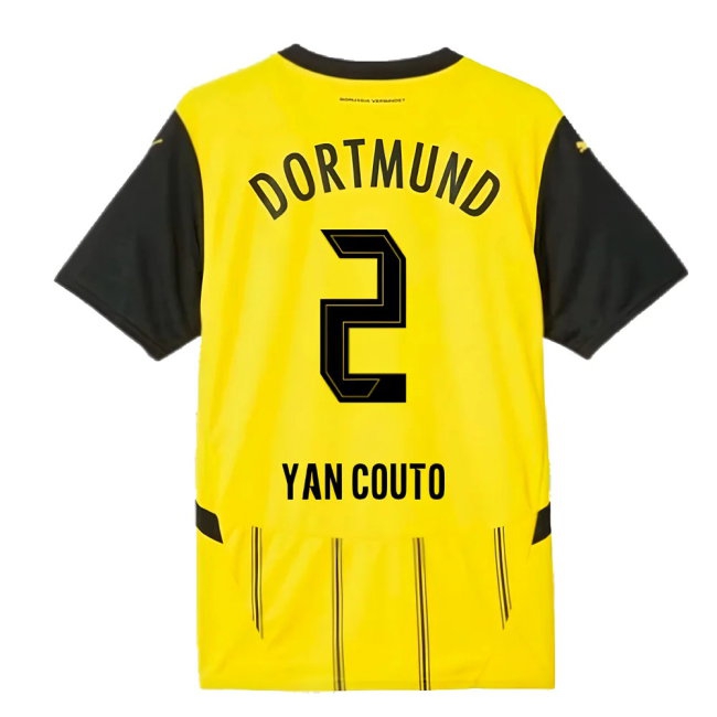 2024-2025 Borussia Dortmund Home Shirt (Yan Couto 2) — Buy Now