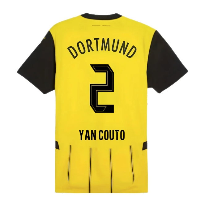2024-2025 Borussia Dortmund Player Version Home Shirt (Yan Couto 2) — Buy Now