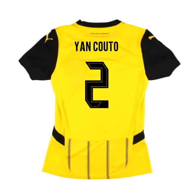 2024-2025 Borussia Dortmund Home Shirt (Ladies) (Yan Couto 2) — Shop Online