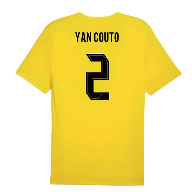 2024-2025 Borussia Dortmund Training Shirt (Yellow) - Kids (Yan Couto 2) — Shop Now