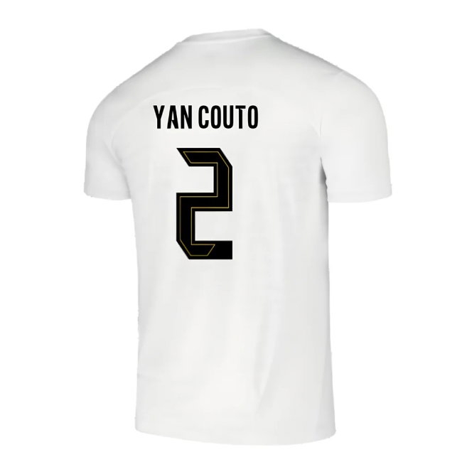2024-2025 Borussia Dortmund Pre-Match Shirt (White) (Yan Couto 2) — Shop Online