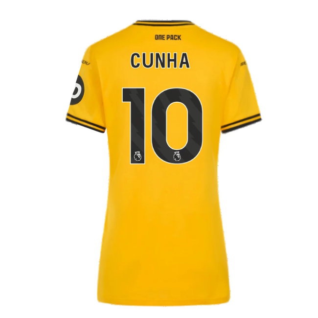 2024-2025 Wolves Home Shirt (Womens) (Cunha 10) — Shop Online