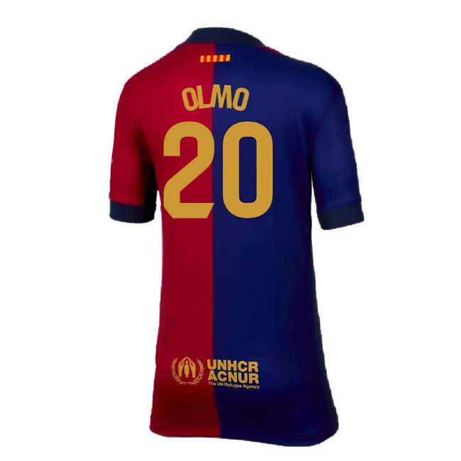 2024-2025 Barcelona Home Shirt (Kids) (Olmo 20) — Buy Online