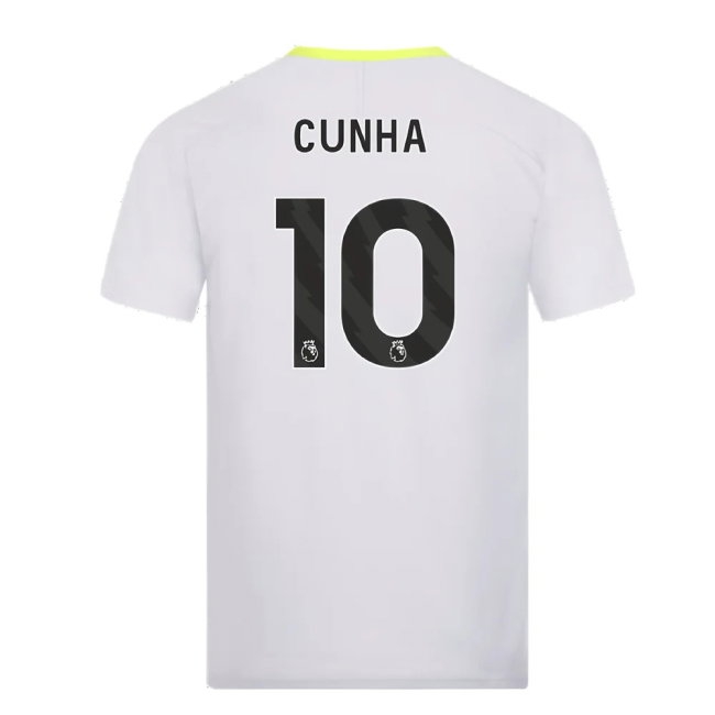 2024-2025 Wolves Players Training Shirt (Grey) (Cunha 10) — Shop Online