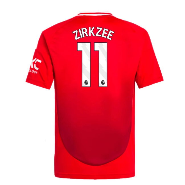 2024-2025 Man Utd Home Shirt (Kids) (Zirkzee 11) — Buy Online