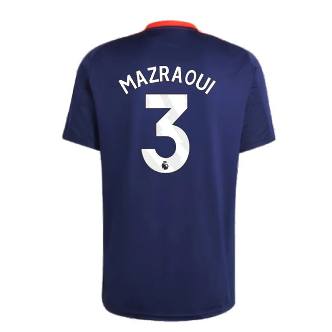 2024-2025 Man Utd Training Jersey (Night Indigo) (Mazraoui 3) — Shop Now
