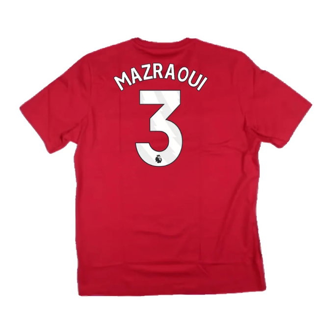 2024-2025 Man Utd DNA Graphic Tee (Red) (Mazraoui 3) — Buy Now