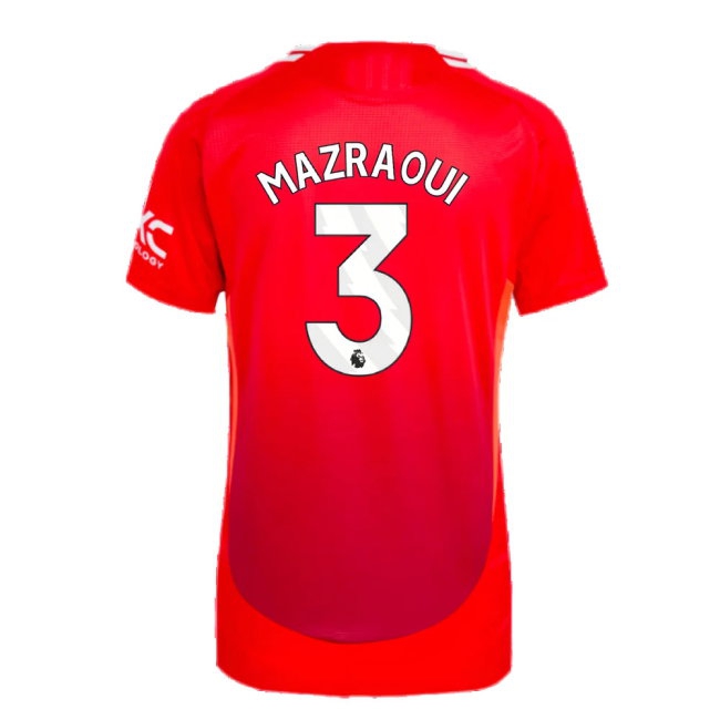 2024-2025 Man Utd Player Version Home Shirt (Womens) (Mazraoui 3) — Buy Online