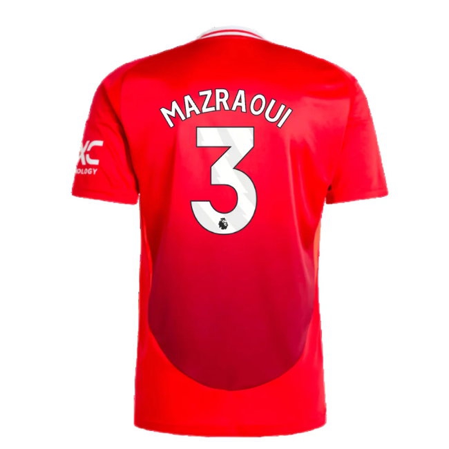 2024-2025 Man Utd Home Shirt (Mazraoui 3) — Buy Online