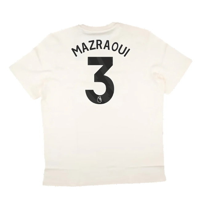 2024-2025 Man Utd SZN Graphic Tee (Cream White) (Mazraoui 3) — Shop Now