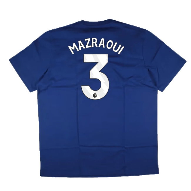 2024-2025 Man Utd Seasonal Tee (Victory Blue) (Mazraoui 3) — Buy Online
