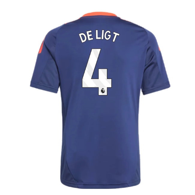 2024-2025 Man Utd Training Jersey (Night Indigo) - Kids (De Ligt 4) — Buy Online