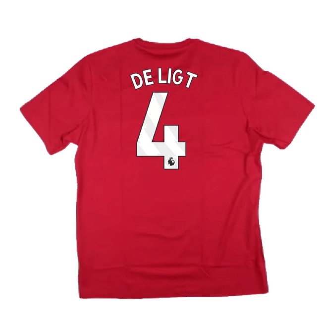 2024-2025 Man Utd DNA Graphic Tee (Red) (De Ligt 4) — Shop Now