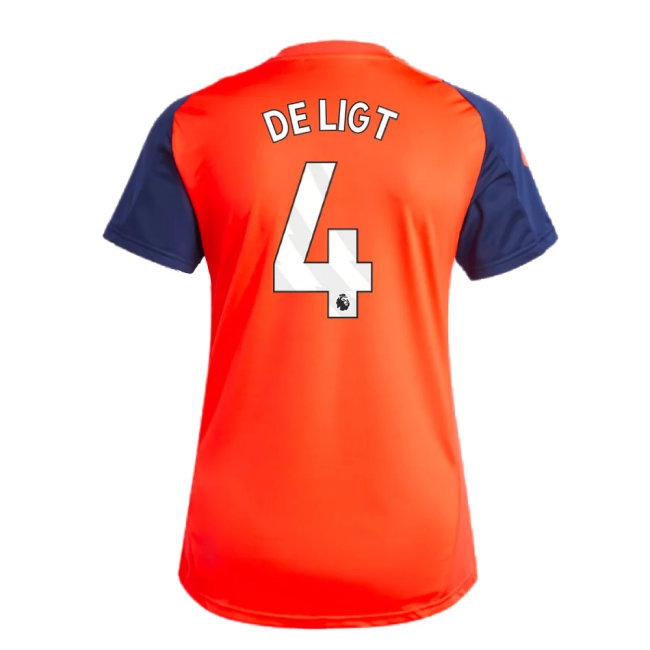 2024-2025 Man Utd Training Jersey (Red) - Womens (De Ligt 4) — Buy Now