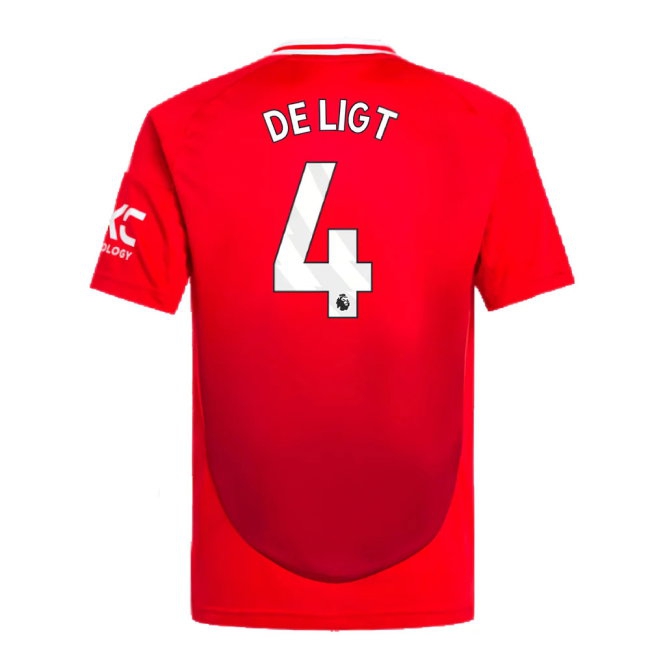 2024-2025 Man Utd Home Shirt (Kids) (De Ligt 4) — Shop Online