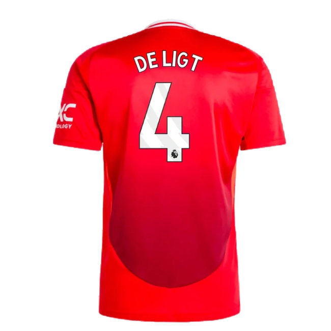 2024-2025 Man Utd Home Shirt (De Ligt 4) — Buy Online