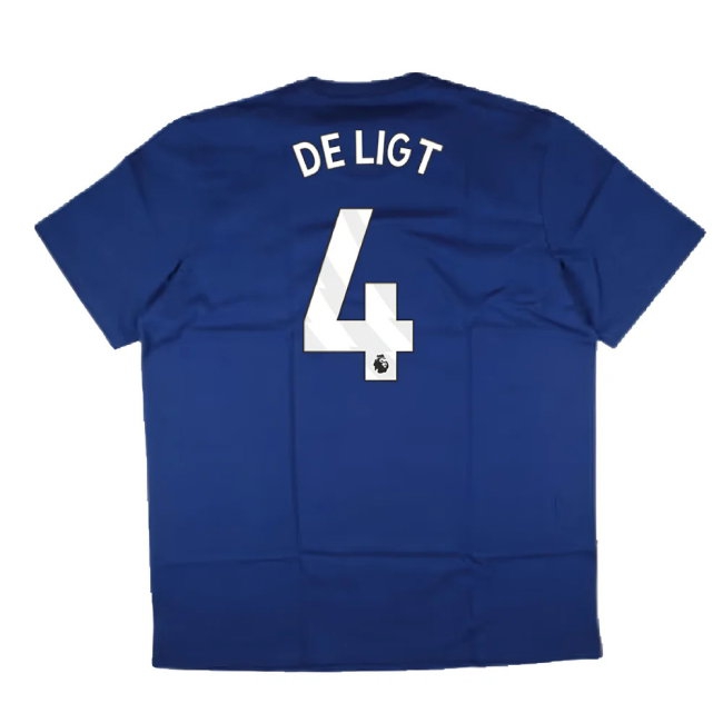 2024-2025 Man Utd Seasonal Tee (Victory Blue) (De Ligt 4) — Shop Now