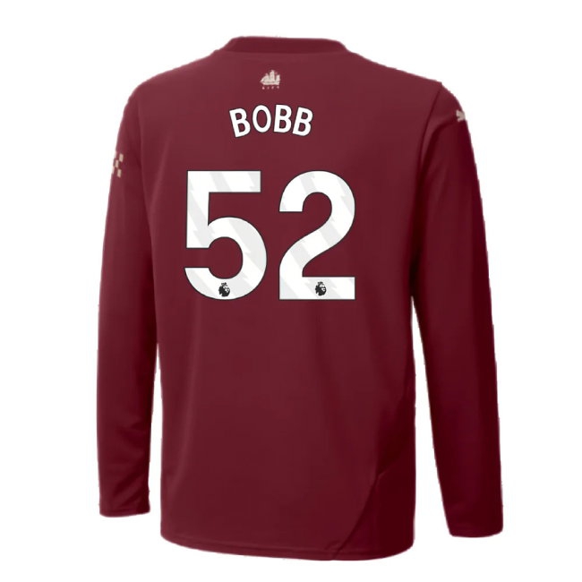 2024-2025 Man City Third Long Sleeve Shirt (Kids) (Bobb 52) — Shop Now