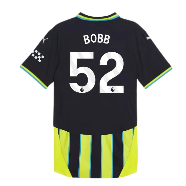 2024-2025 Man City Away Player Version Shirt (Bobb 52) — Shop Now